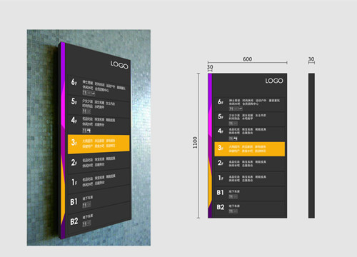 楼层索引牌设计